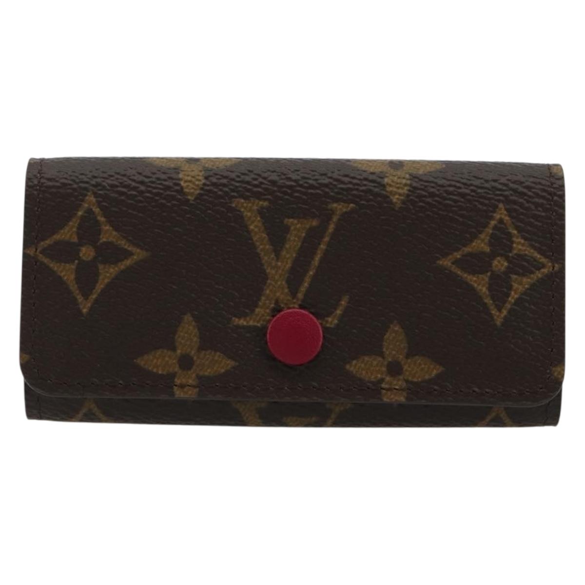 LOUIS VUITTON Monogram Multicles 4 Key Case Fuchsia M62631 Auth 181113V