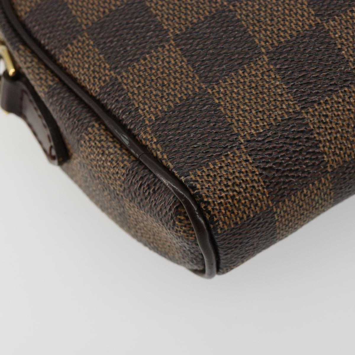 LOUIS VUITTON Damier Ebene Pochette Ipanema Shoulder Bag N51296 LV Auth 181114A