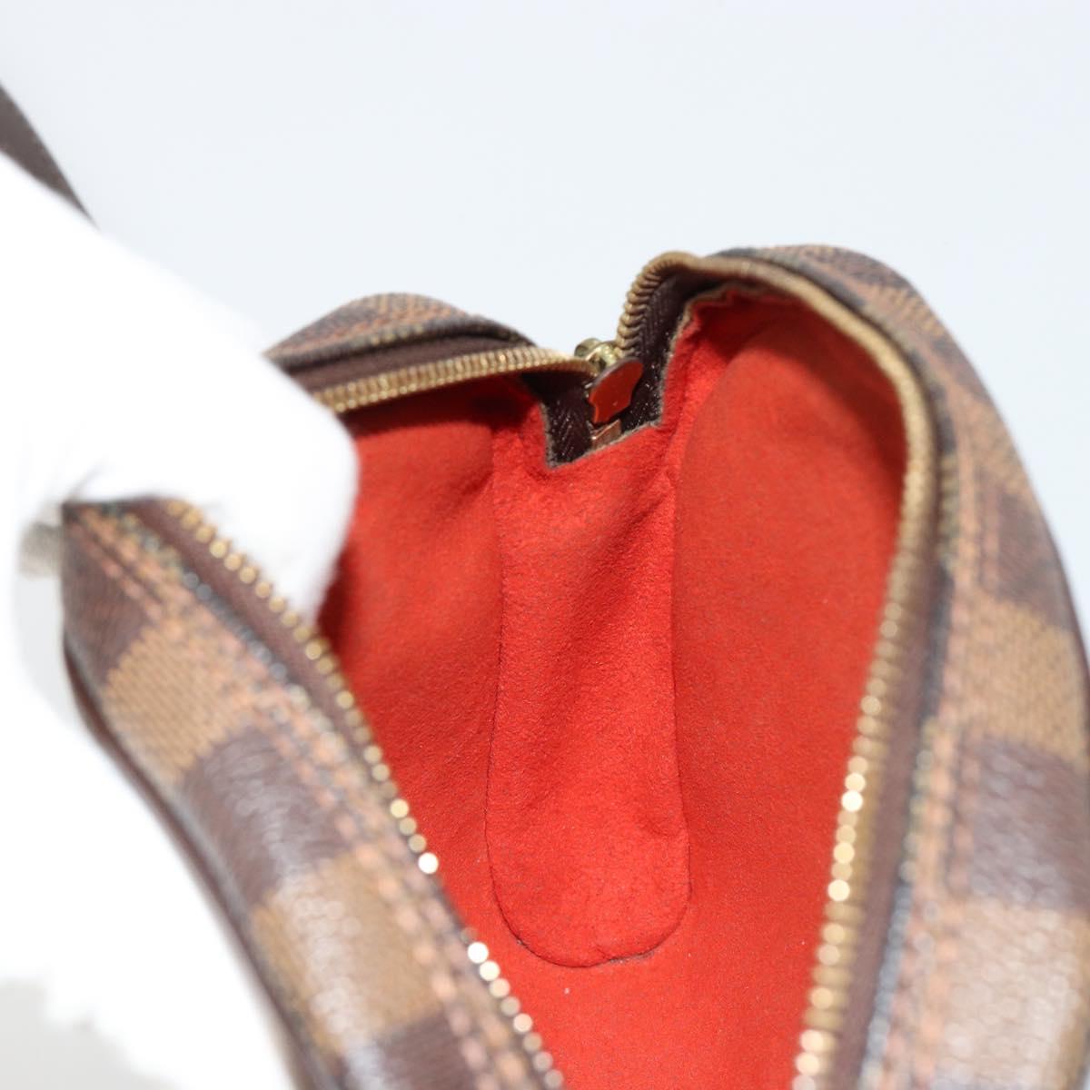 LOUIS VUITTON Damier Ebene Pochette Ipanema Shoulder Bag N51296 LV Auth 181114A