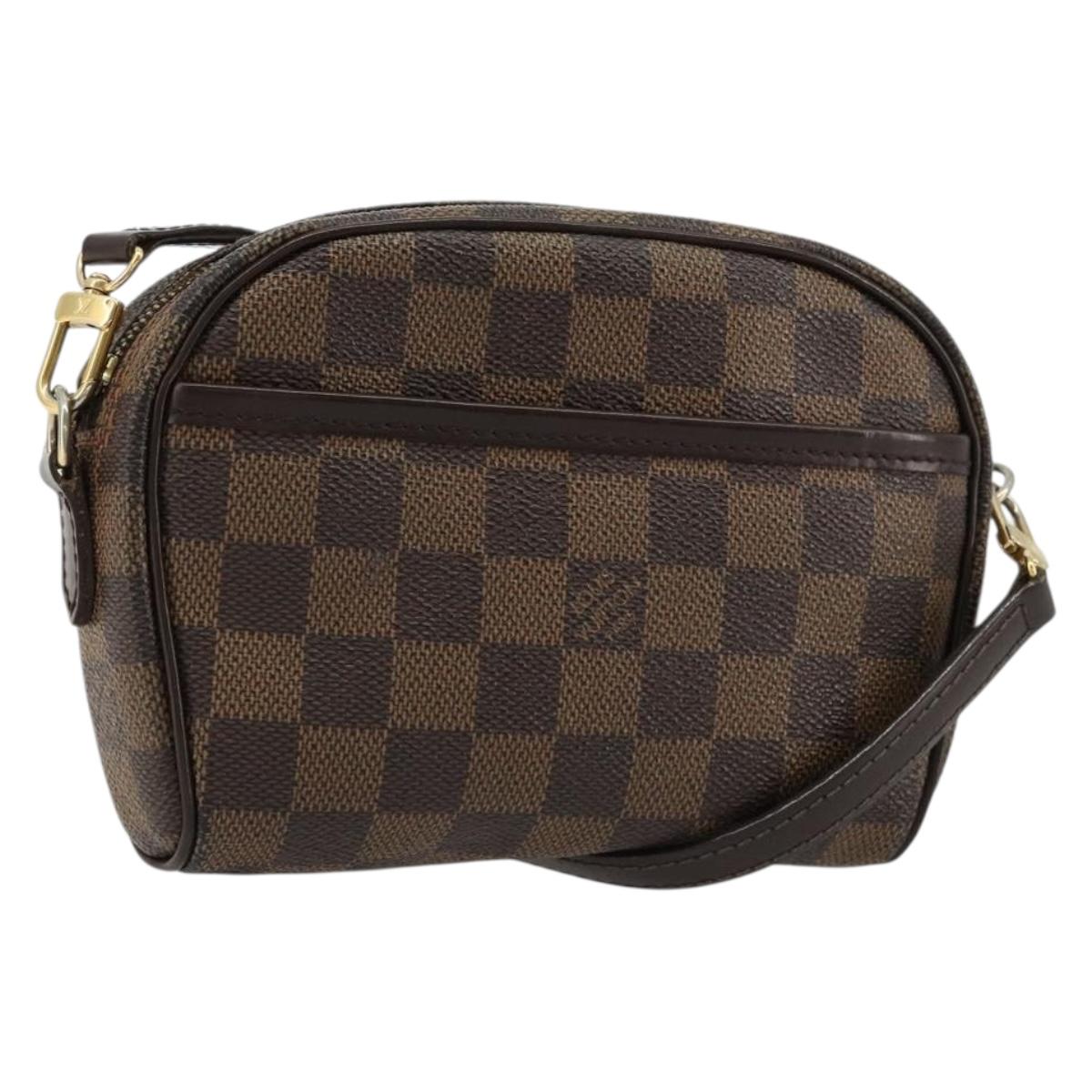 LOUIS VUITTON Damier Ebene Pochette Ipanema Shoulder Bag N51296 LV Auth 181114A