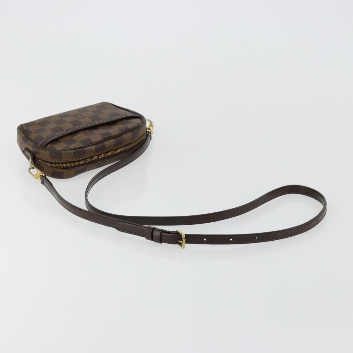 LOUIS VUITTON Damier Ebene Pochette Ipanema Shoulder Bag N51296 LV Auth 181114A