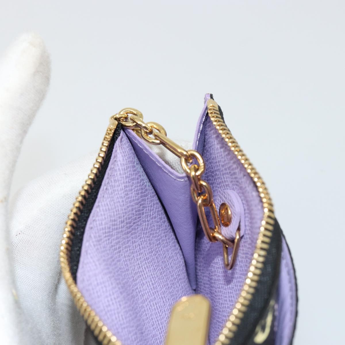 LOUIS VUITTON Multicolor Pochette Cles NM Coin Purse Black M60279 Auth 181115V
