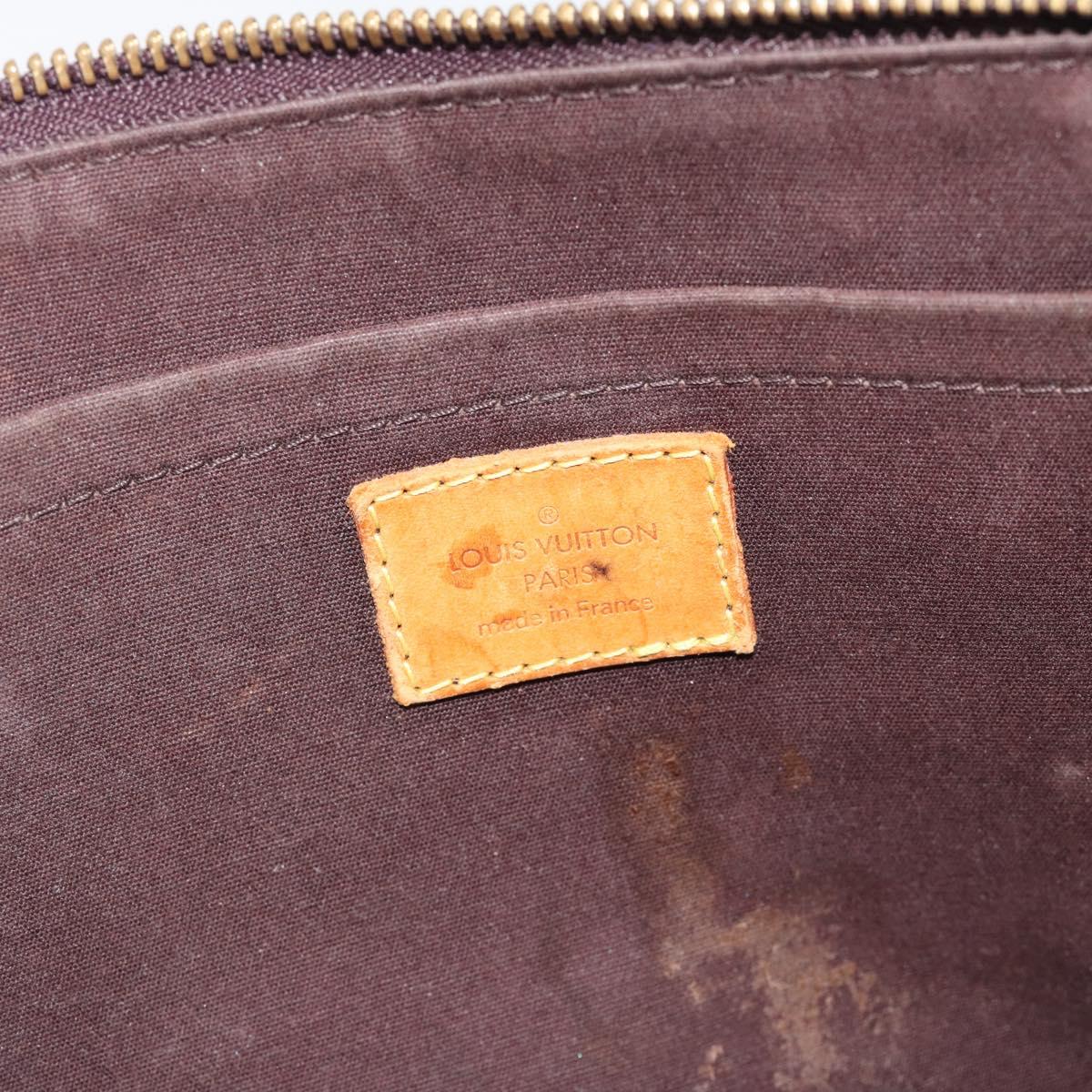 LOUIS VUITTON Monogram Vernis Rosewood Avenue Bag Amarante M93510 Auth 181119