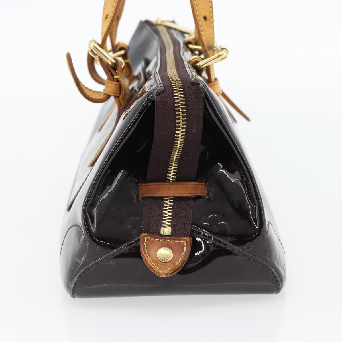 LOUIS VUITTON Monogram Vernis Rosewood Avenue Bag Amarante M93510 Auth 181119