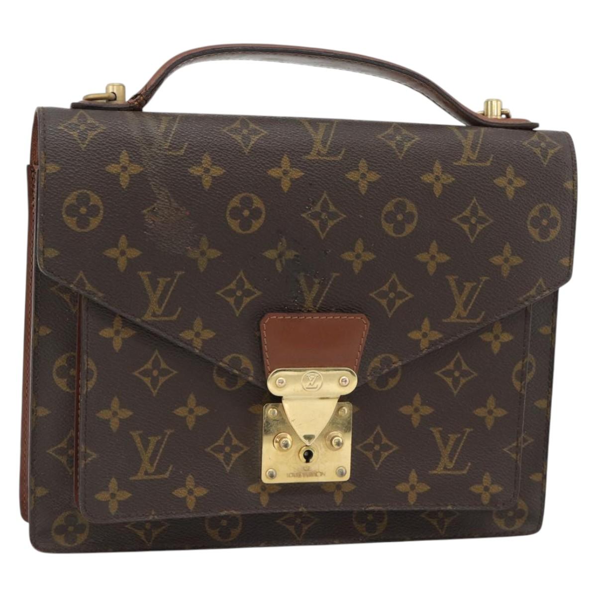 LOUIS VUITTON Monogram Monceau 28 Hand Bag M51185 LV Auth 181124