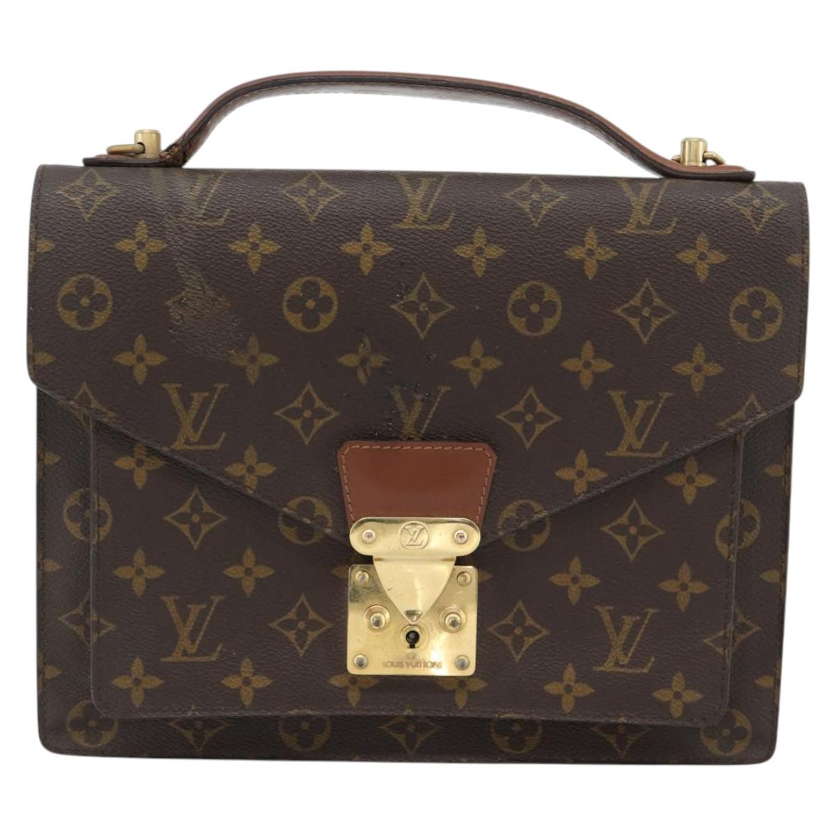 LOUIS VUITTON Monogram Monceau 28 Hand Bag M51185 LV Auth 181124