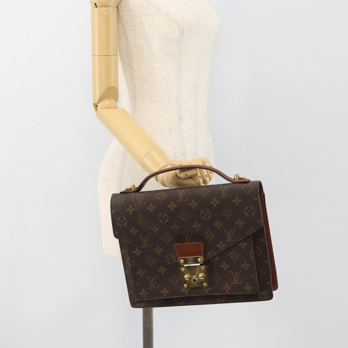 LOUIS VUITTON Monogram Monceau 28 Hand Bag M51185 LV Auth 181124
