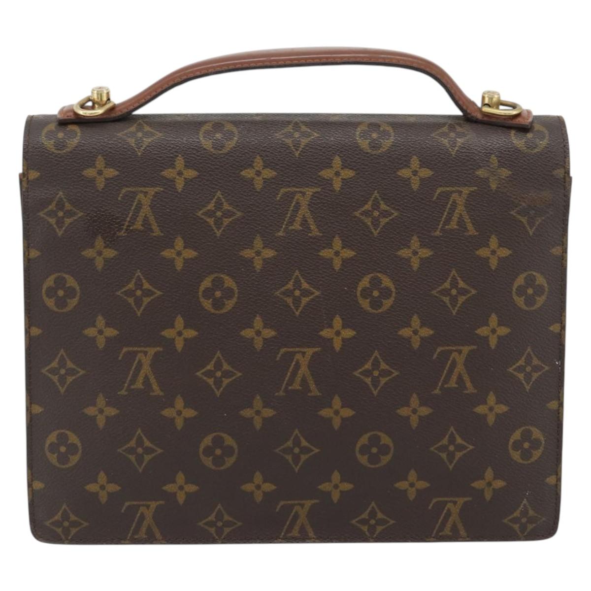 LOUIS VUITTON Monogram Monceau 28 Hand Bag M51185 LV Auth 181124