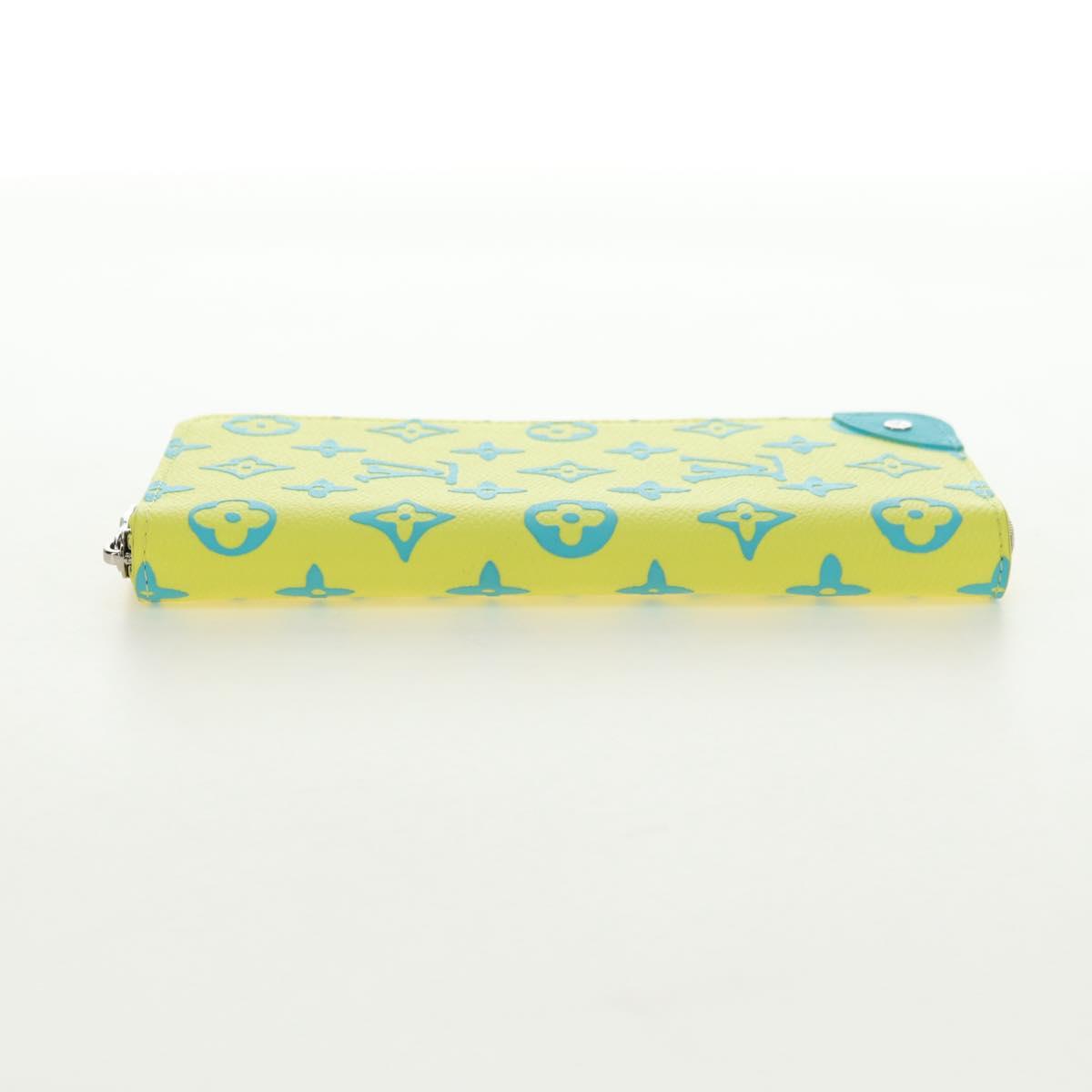 LOUIS VUITTON Playground Zippy Wallet Vertical Wallet Yellow M82005 Auth 181139M