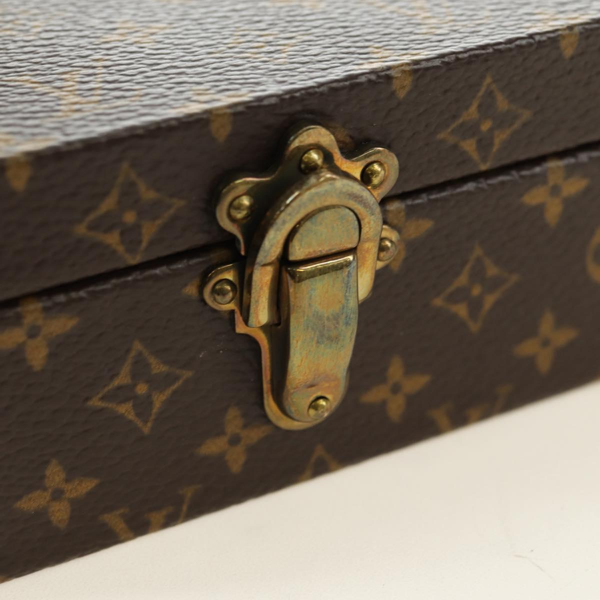 LOUIS VUITTON Monogram Jewelry case Jewelry Box LV Auth 181142SAV