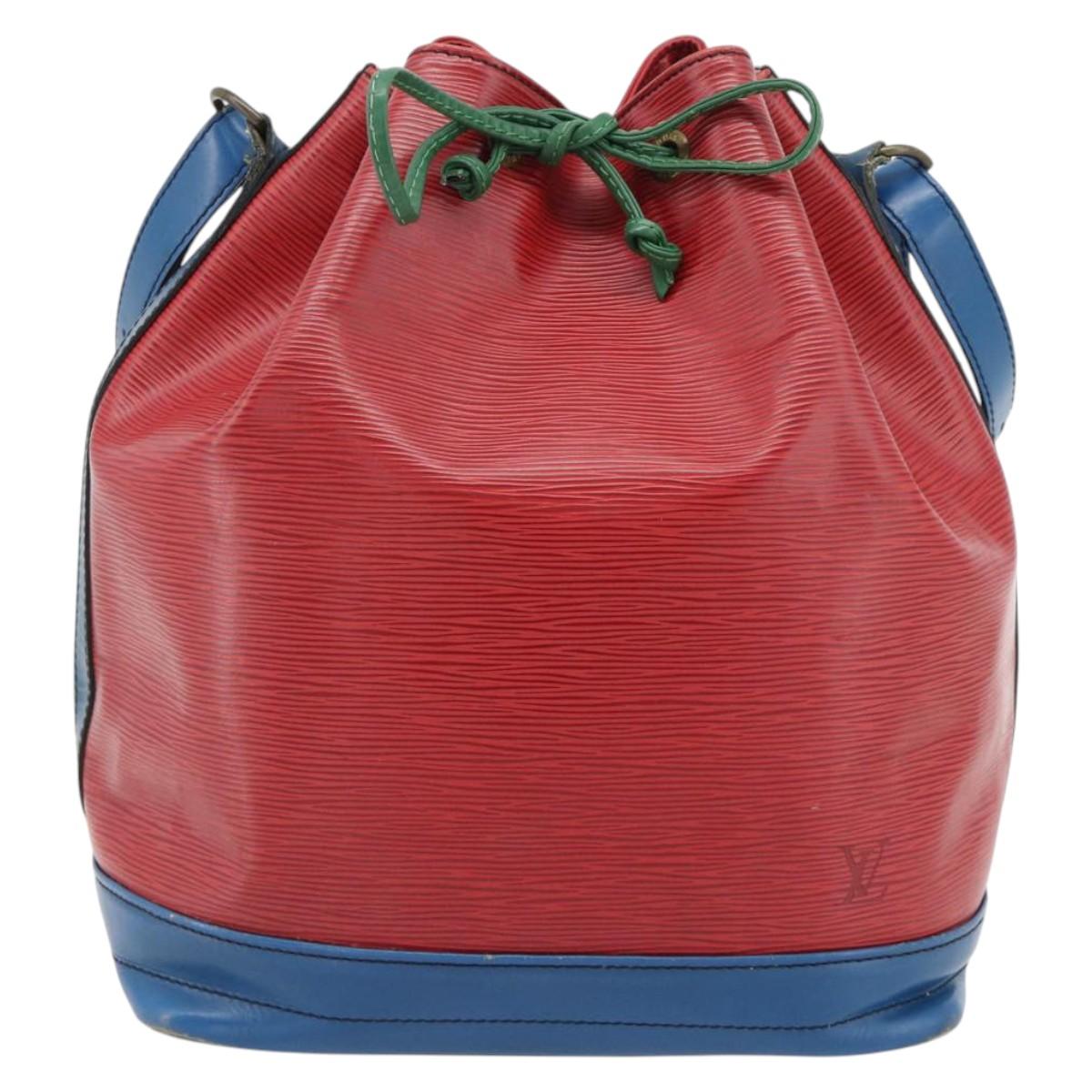 LOUIS VUITTON Epi Noe Shoulder Bag Tricolor Red Blue M44084 LV Auth 181146