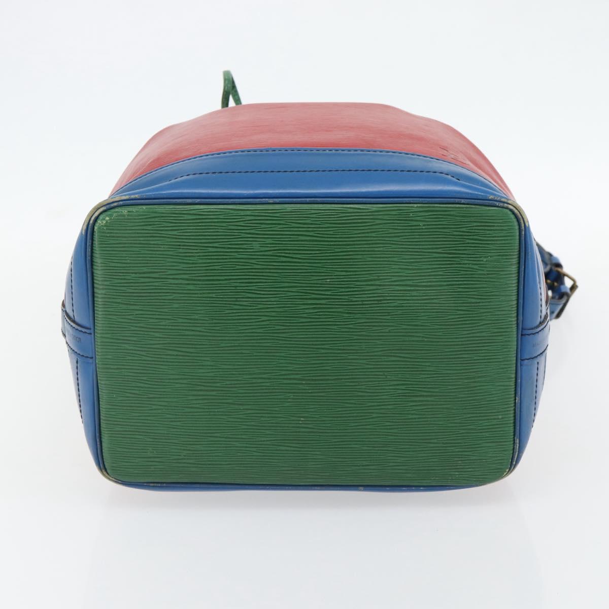 LOUIS VUITTON Epi Noe Shoulder Bag Tricolor Red Blue M44084 LV Auth 181146