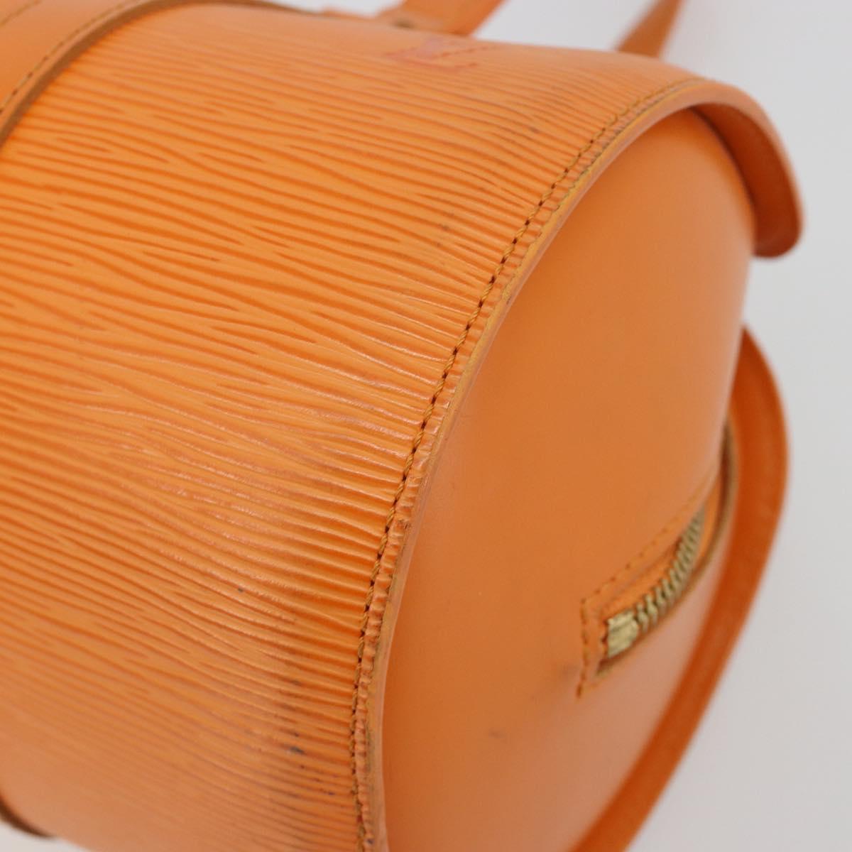 LOUIS VUITTON Epi Soufflot Hand Bag Orange Mandarin M5222H LV Auth 181149