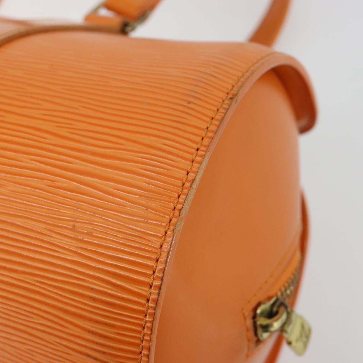 LOUIS VUITTON Epi Soufflot Hand Bag Orange Mandarin M5222H LV Auth 181149