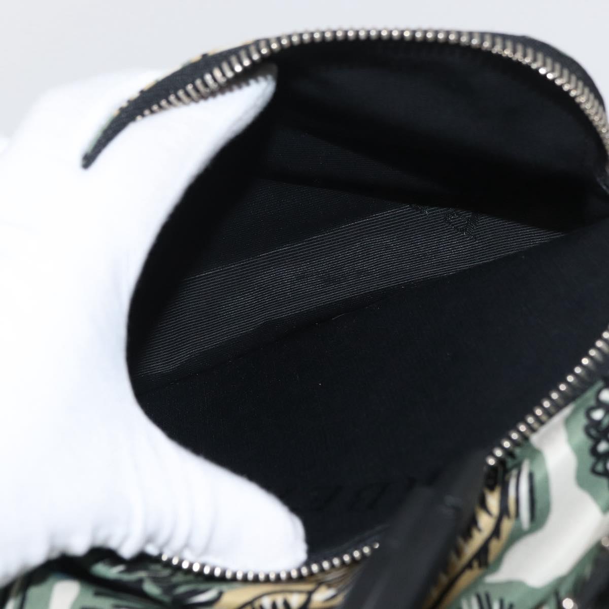 BURBERRY Backpack Nylon Green Silver Auth 181165A