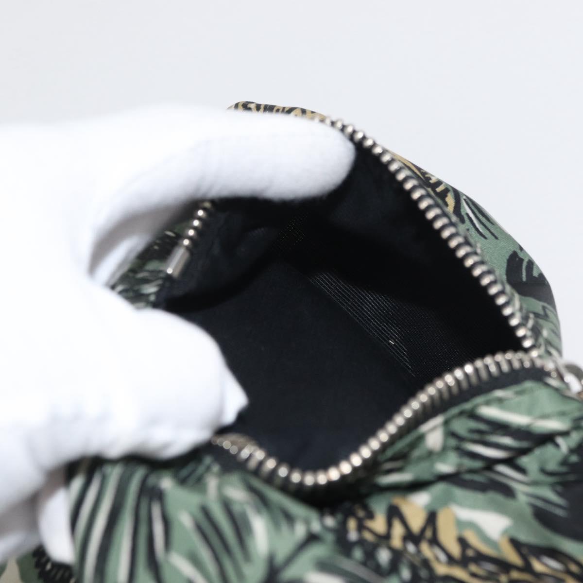 BURBERRY Backpack Nylon Green Silver Auth 181165A