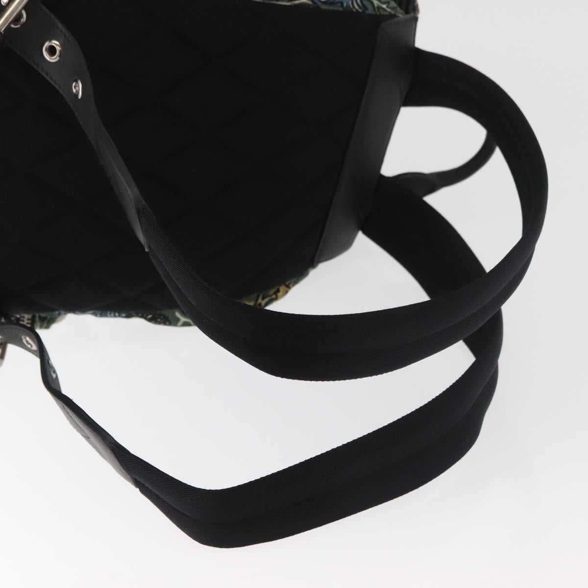 BURBERRY Backpack Nylon Green Silver Auth 181165A