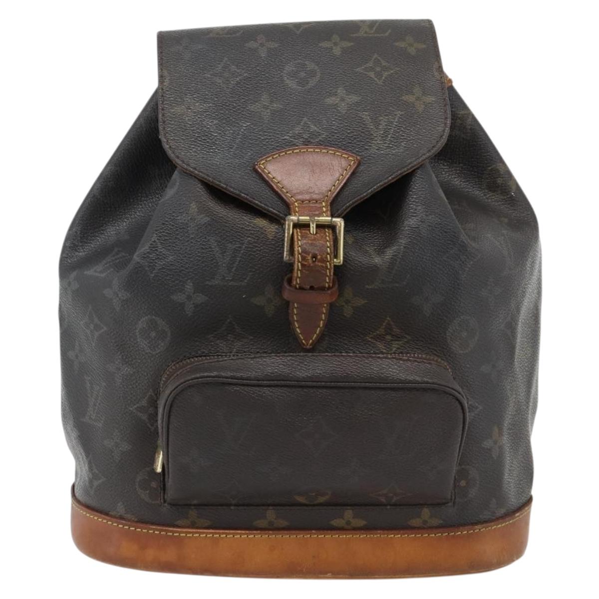 LOUIS VUITTON Monogram Montsouris MM Backpack M51136 LV Auth 181167