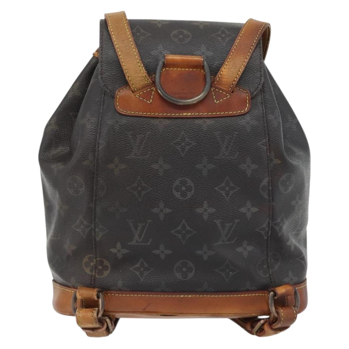 LOUIS VUITTON Monogram Montsouris MM Backpack M51136 LV Auth 181167