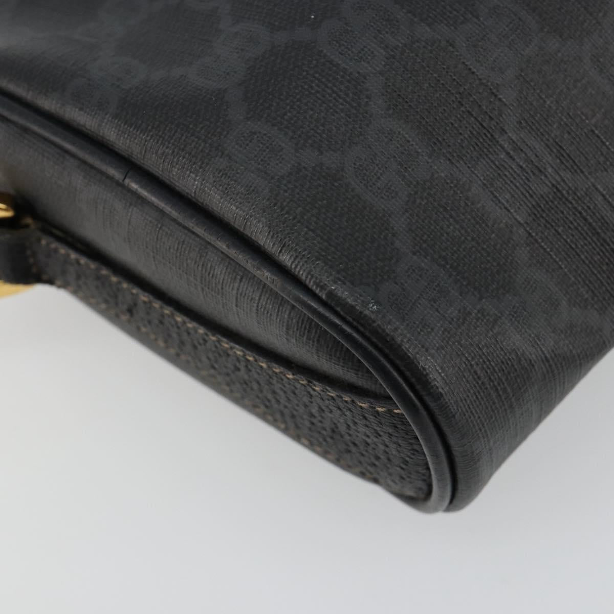 GUCCI GG Supreme Web Sherry Line Bag PVC Black Red 89 02 018 Auth 181179
