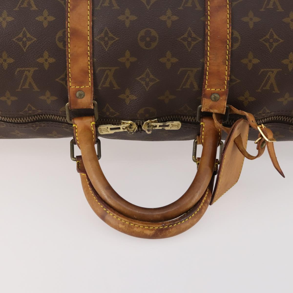 LOUIS VUITTON Monogram Keepall 50 Boston Bag M41426 LV Auth 181189