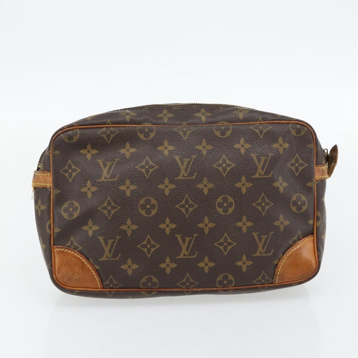 LOUIS VUITTON Monogram Clutch Bag 2 Set LV Auth 181191