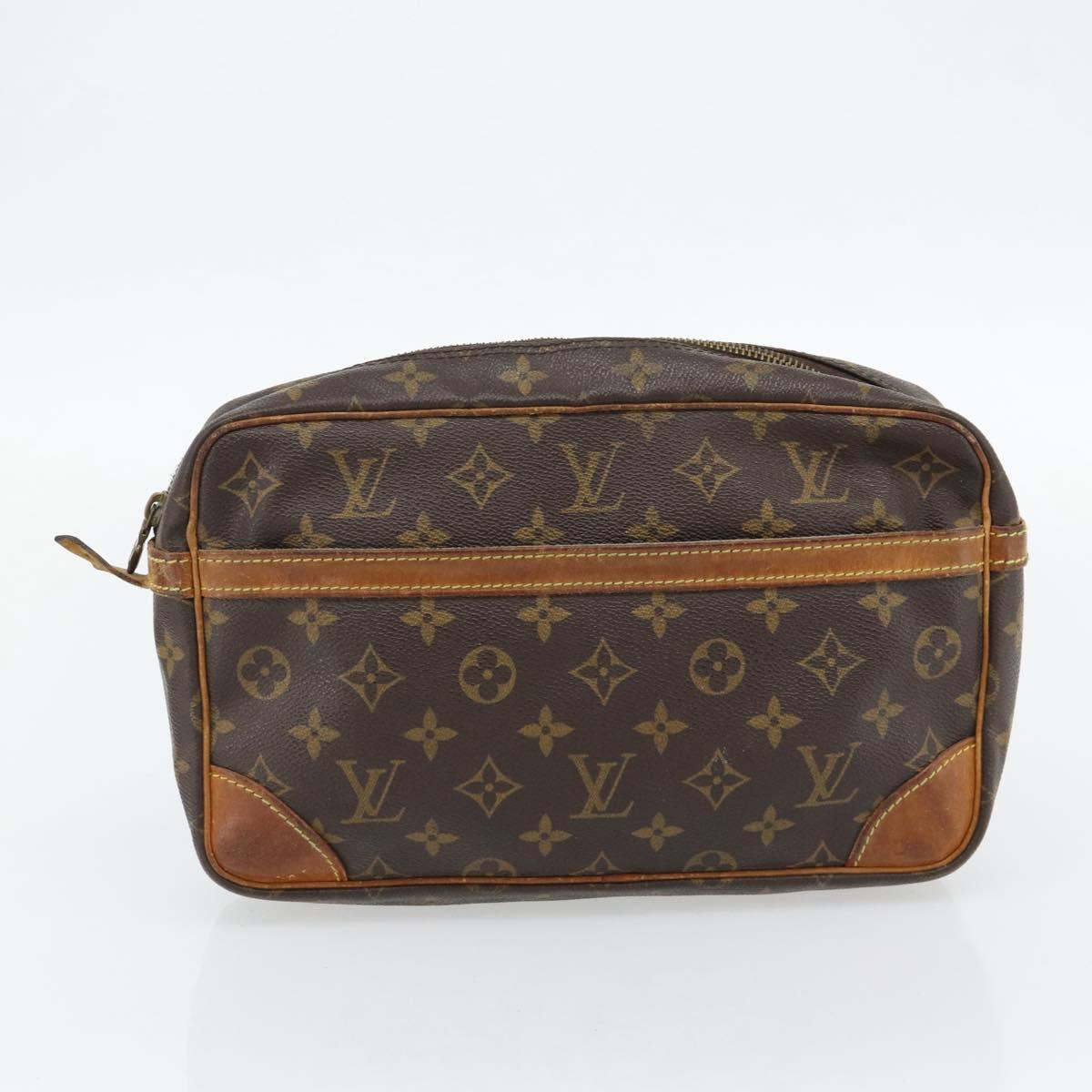 LOUIS VUITTON Monogram Clutch Bag 2 Set LV Auth 181191