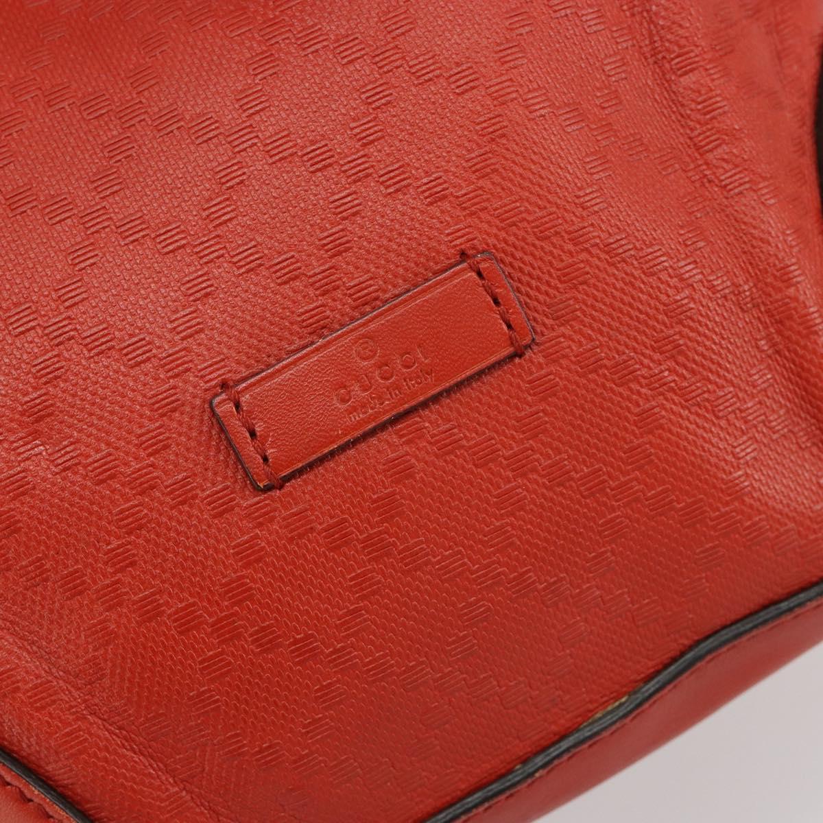 GUCCI Diamante Shoulder Bag Leather Red Gold 354229 Auth 181220