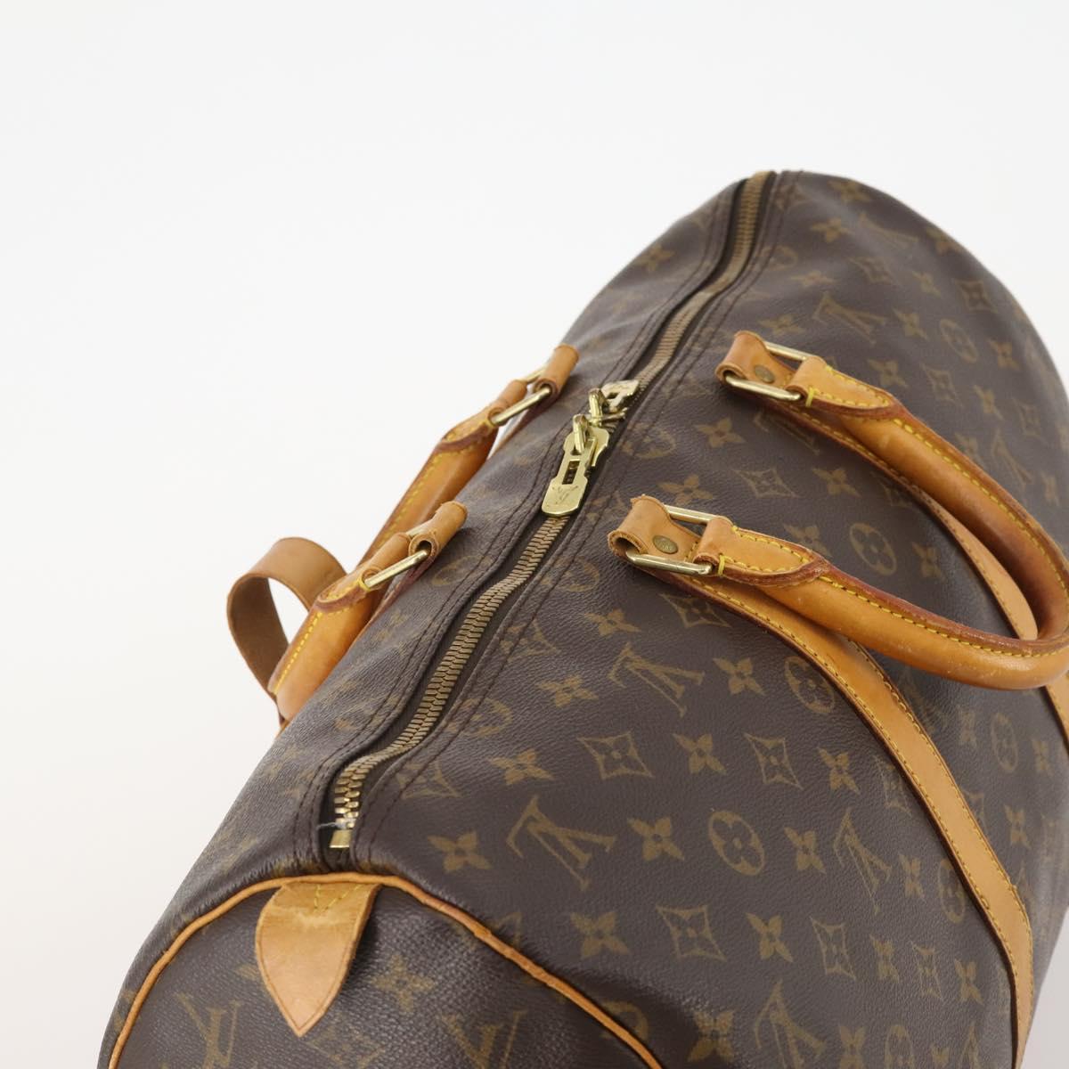 LOUIS VUITTON Monogram Keepall 45 Boston Bag M41428 LV Auth 181227
