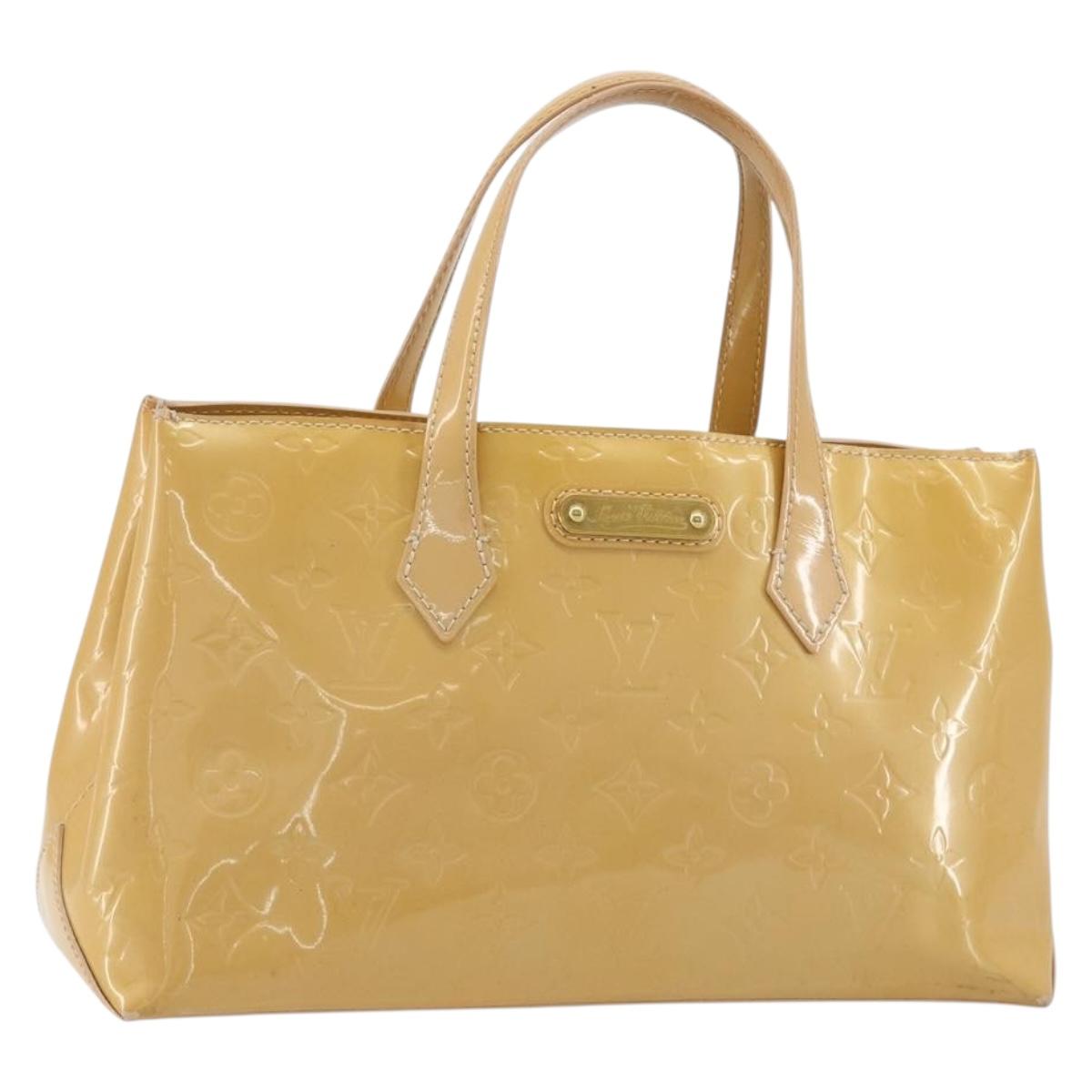 LOUIS VUITTON Vernis Wilshire PM Hand Bag Veil Amplession M91643 LV Auth 181230