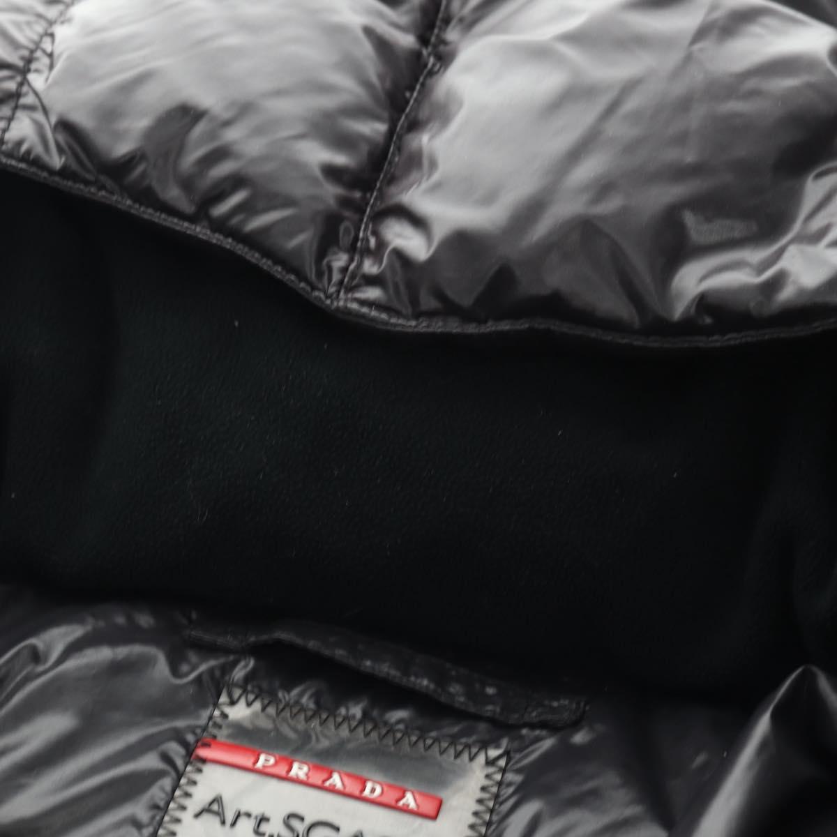 PRADA Sports Down Jacket Nylon Black Auth 181234A