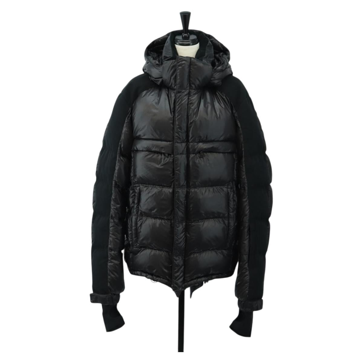PRADA Sports Down Jacket Nylon Black Auth 181234A