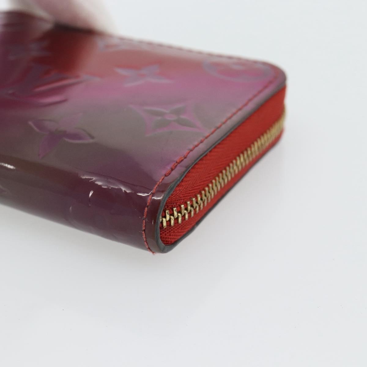 LOUIS VUITTON Vernis Valentine Limited Zippy Coin Purse Red M90523 Auth 181236A