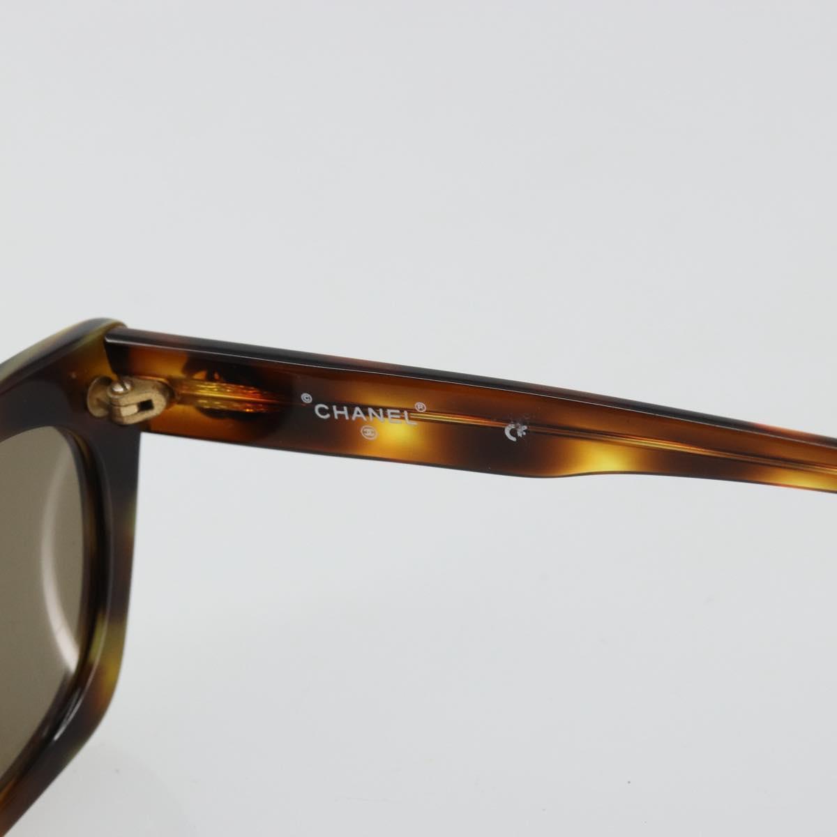 CHANEL Sunglasses plastic Brown CC Auth 181241