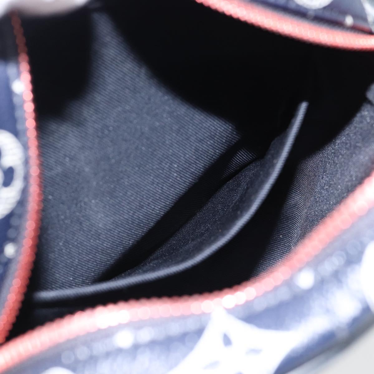 LOUIS VUITTON Monogram Ink Upside Down Danube PM Bag Navy M43678 LV Auth 181264