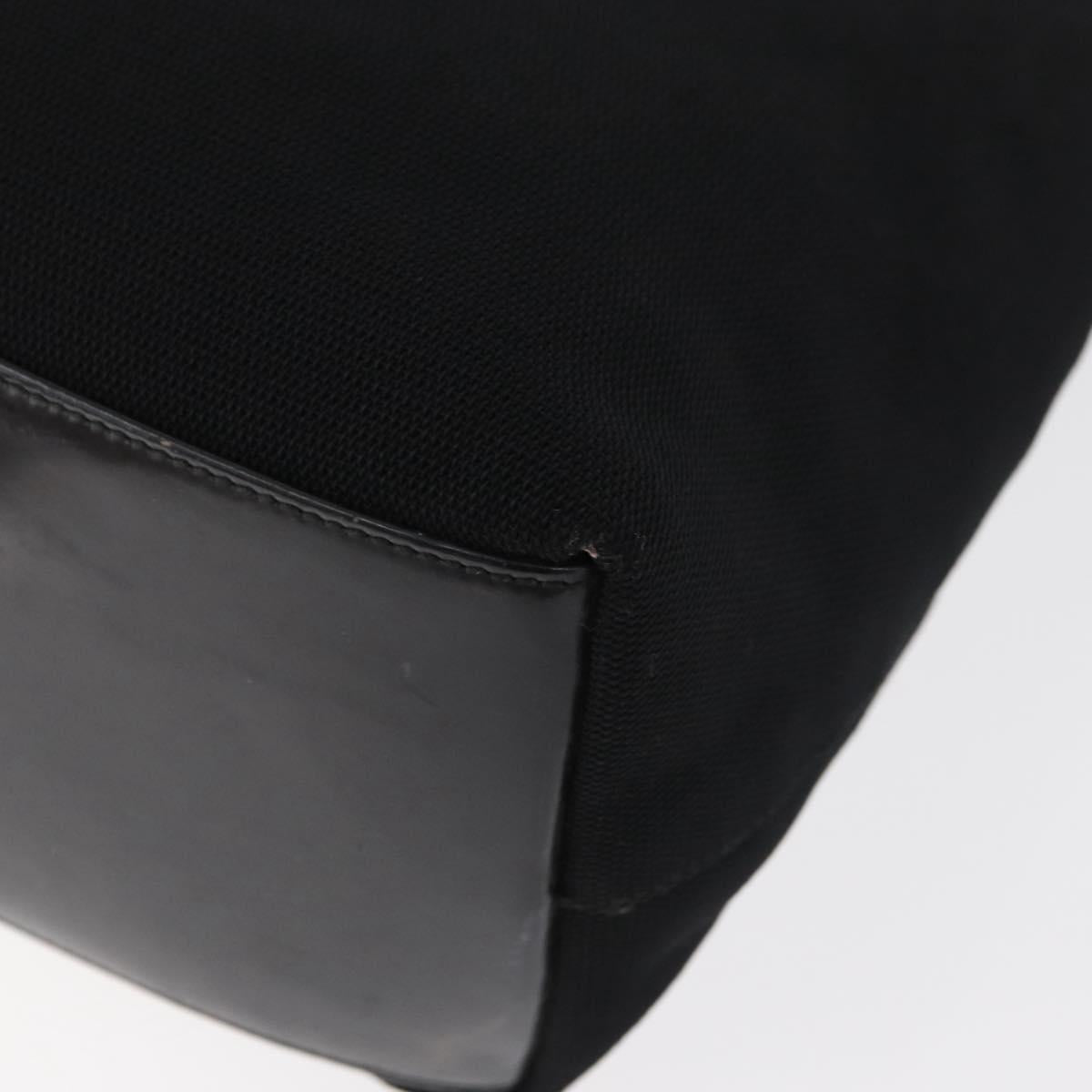 GUCCI Shoulder Bag Canvas Black Silver 001 3298 Auth 181270