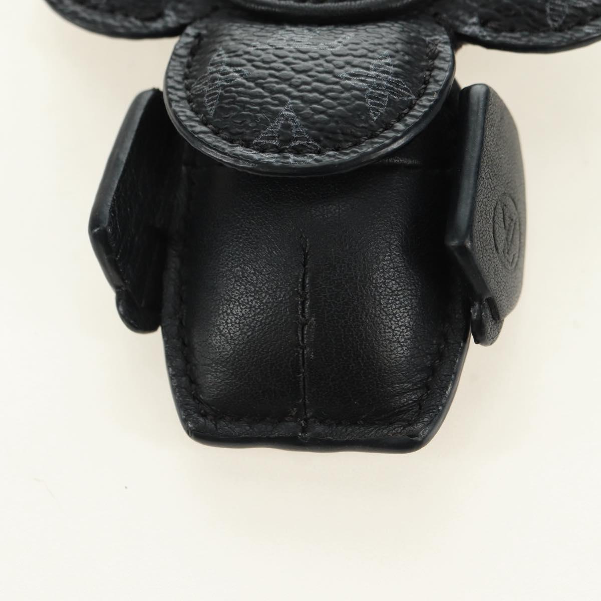LOUIS VUITTON Monogram Eclipse Porte Cles de Vivienne Charm MP1998 Auth 181294M