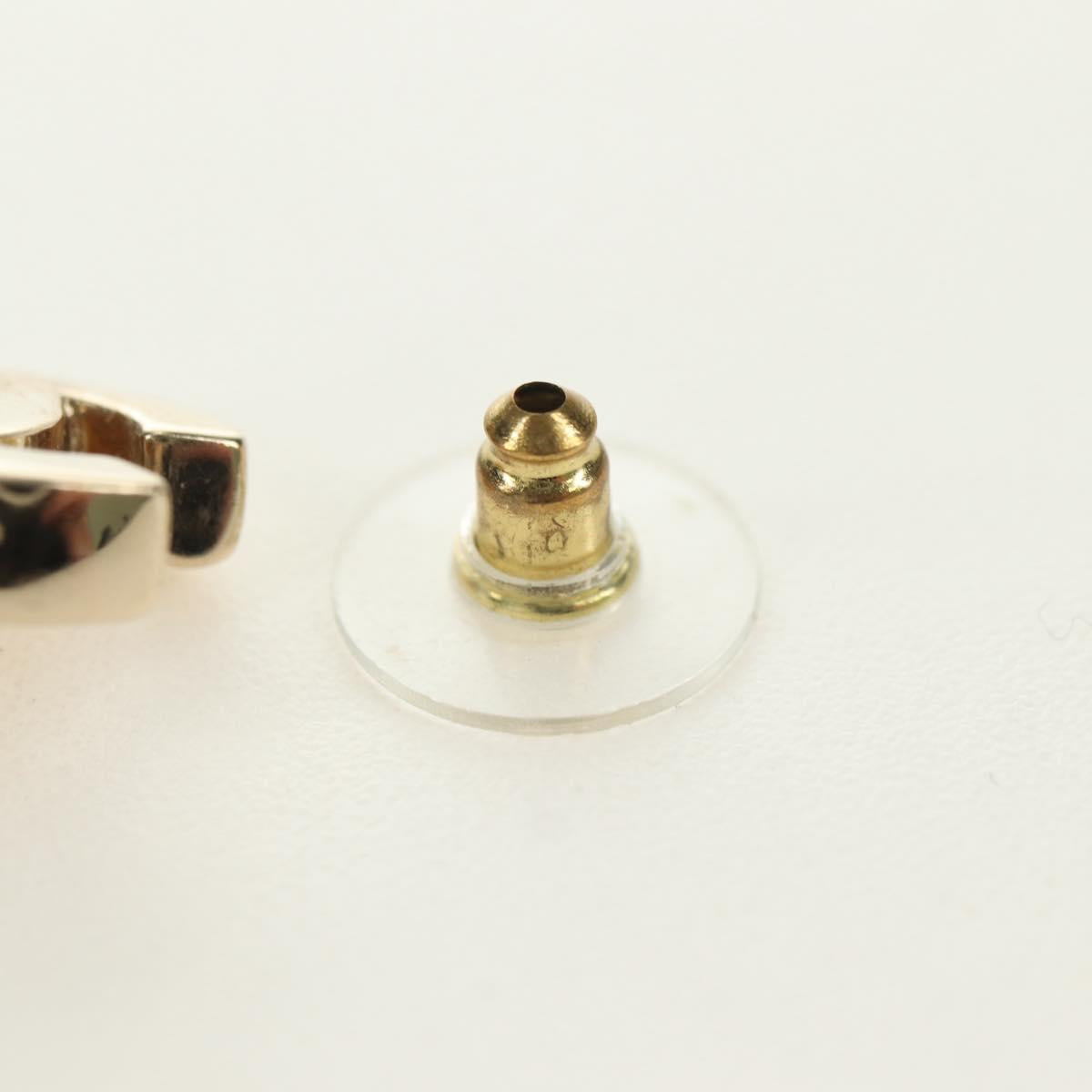 CHANEL COCO Mark Pierce metal Gold Tone CC Auth 181298M