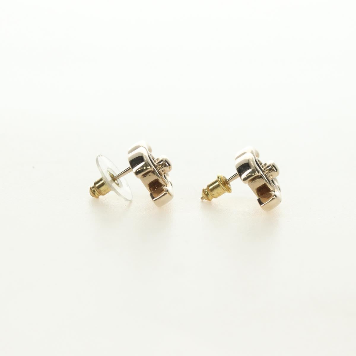 CHANEL COCO Mark Pierce metal Gold Tone CC Auth 181298M