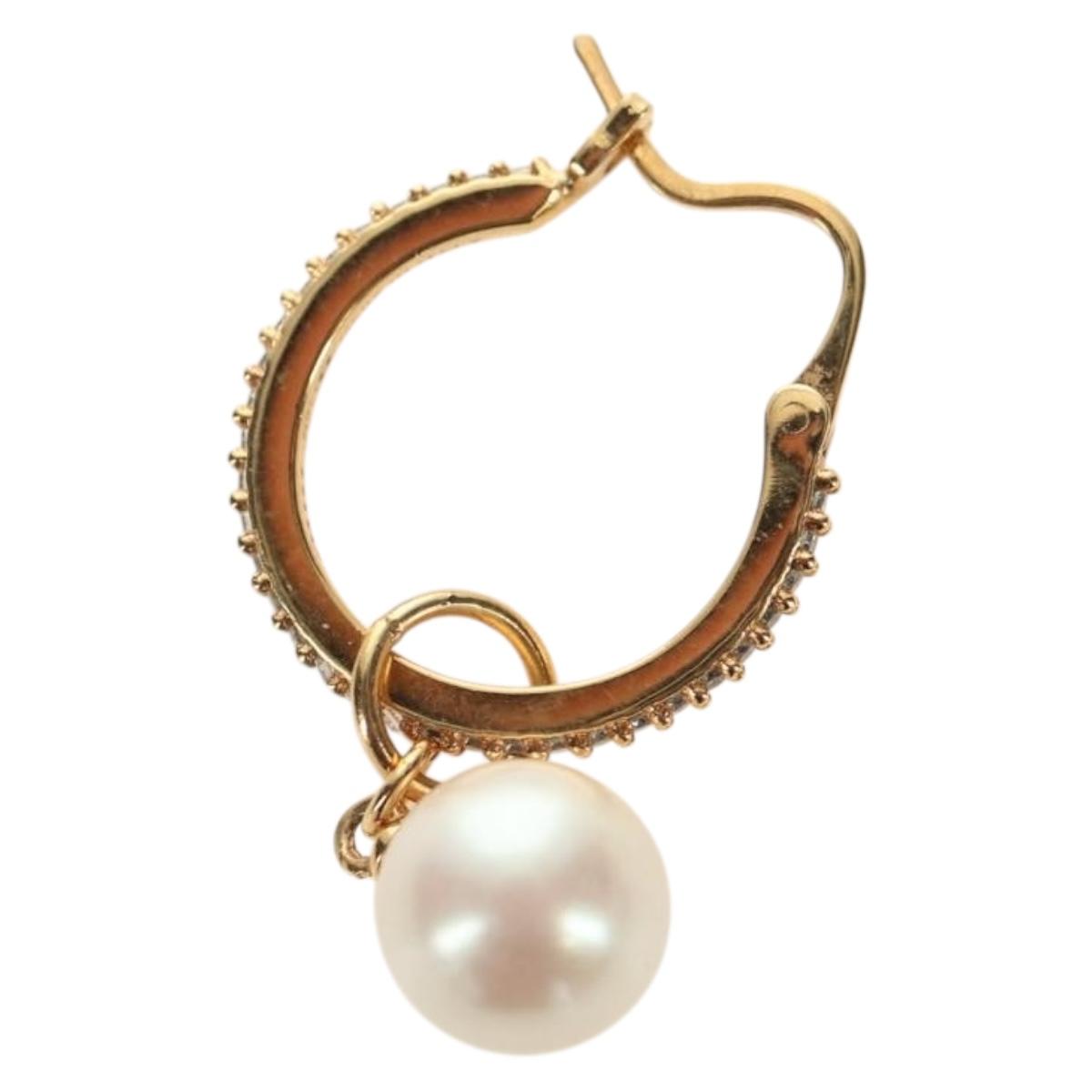 Miu Miu Pierce metal Gold Tone Auth 181299M