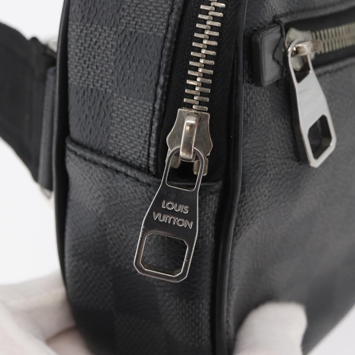 LOUIS VUITTON Damier Graphite Ambreil Shoulder Bag N41289 LV Auth 181307