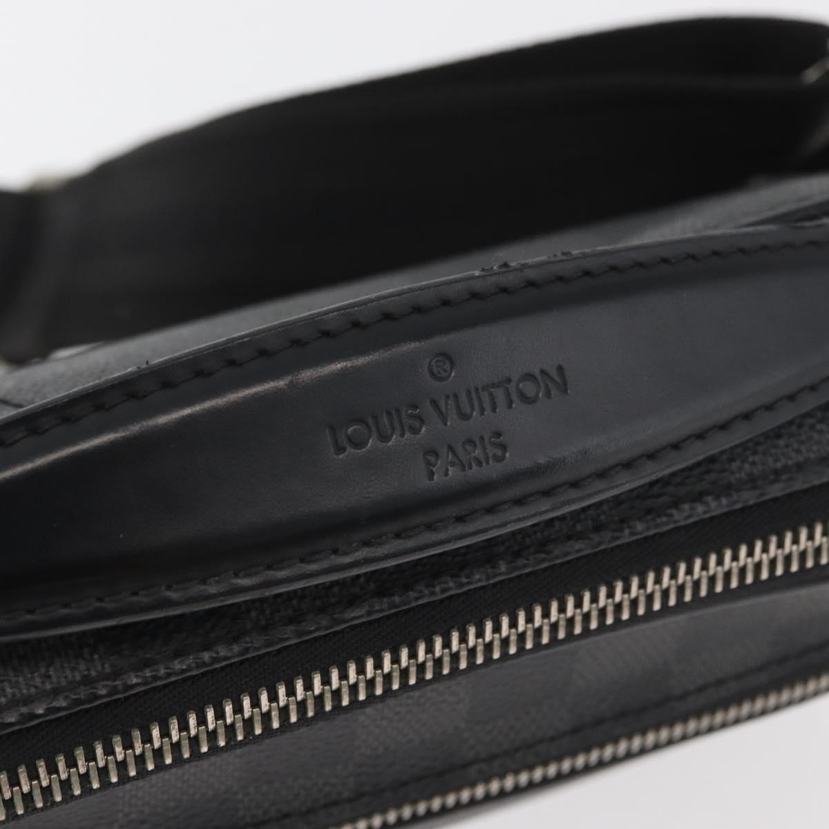LOUIS VUITTON Damier Graphite Ambreil Shoulder Bag N41289 LV Auth 181307