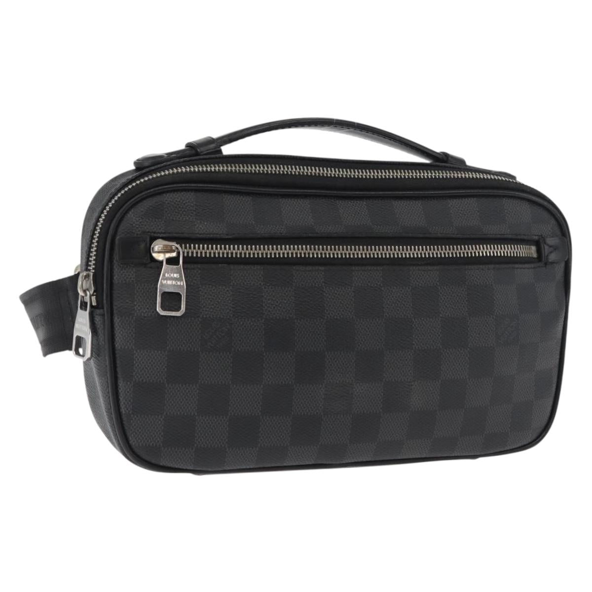 LOUIS VUITTON Damier Graphite Ambreil Shoulder Bag N41289 LV Auth 181307