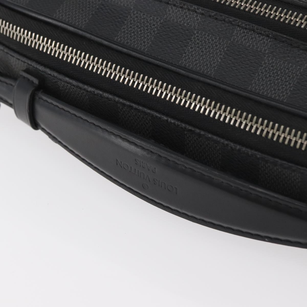 LOUIS VUITTON Damier Graphite Ambreil Shoulder Bag N41289 LV Auth 181307