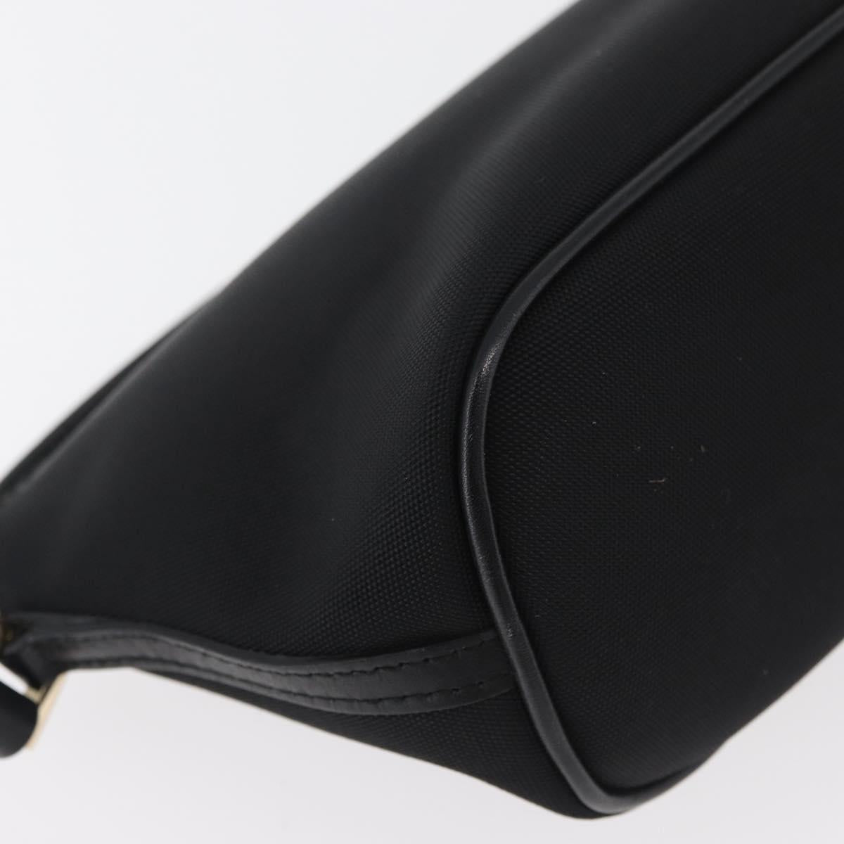 GUCCI Accessory Pouch Nylon Black Gold 0391103 Auth 181313A