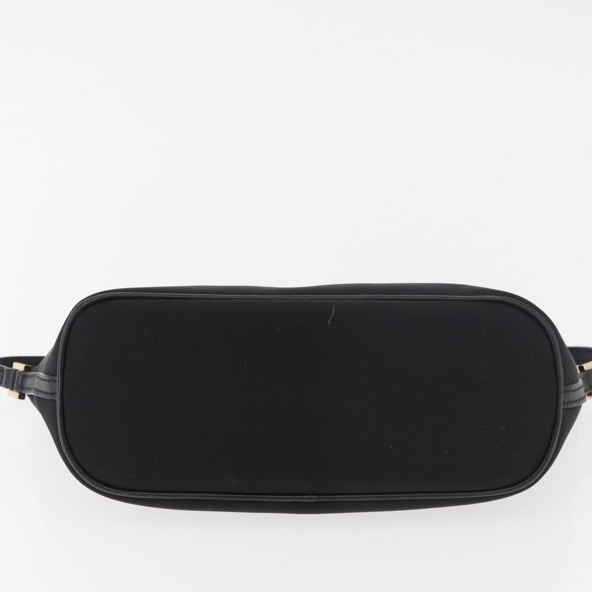 GUCCI Accessory Pouch Nylon Black Gold 0391103 Auth 181313A