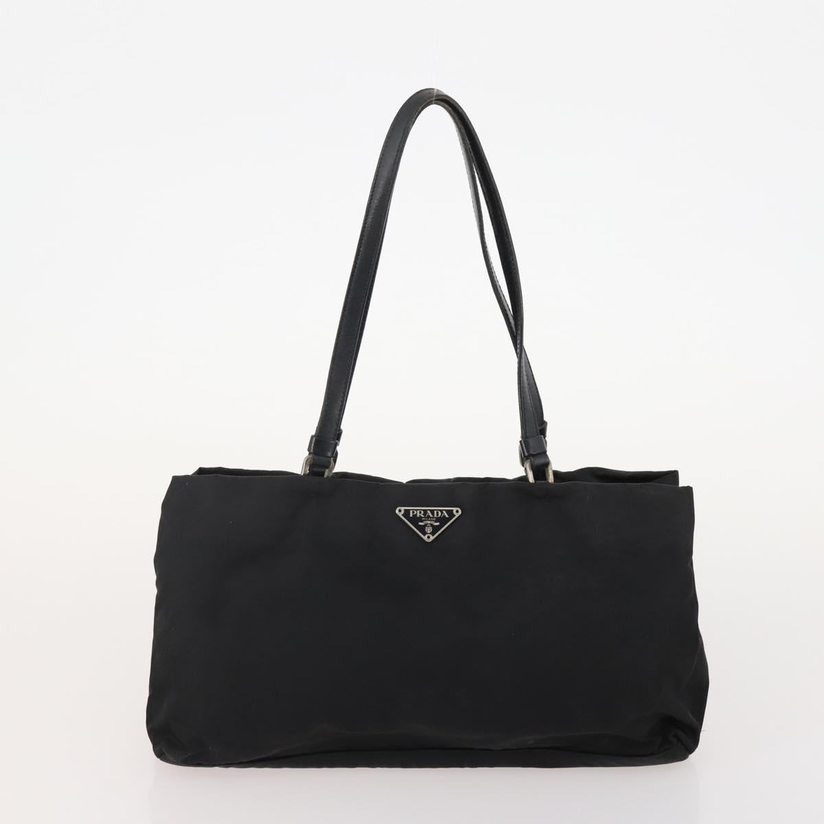 PRADA Shoulder Bag Nylon 2 Set Black Auth 181336