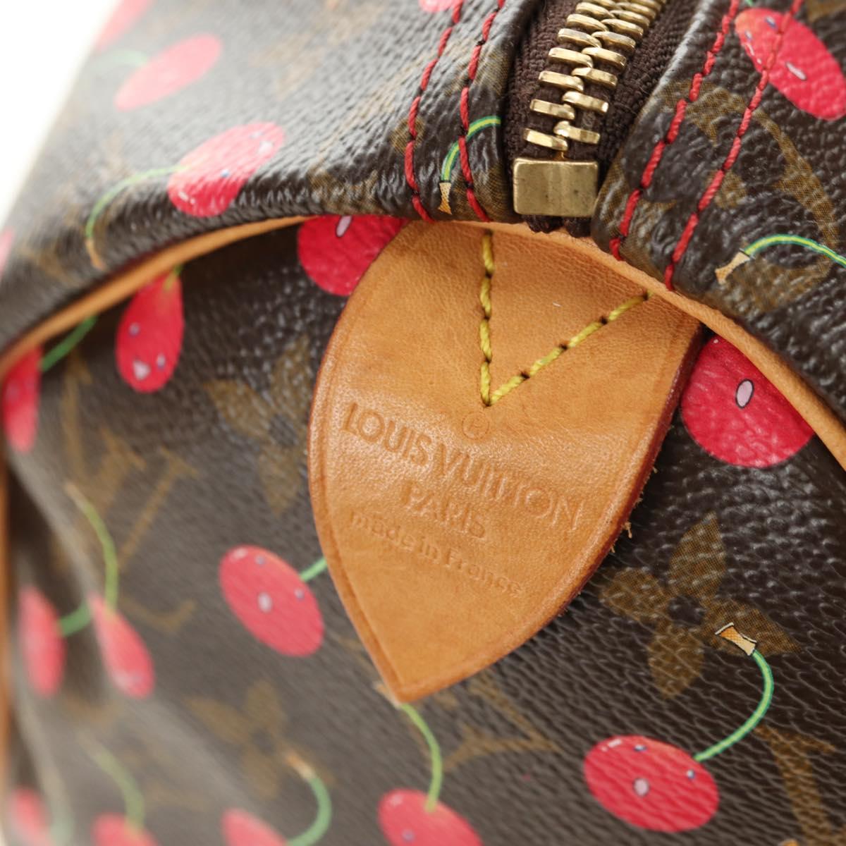 LOUIS VUITTON Monogram Cherry Speedy 25 Hand Bag M95009 LV Auth 181352SAV