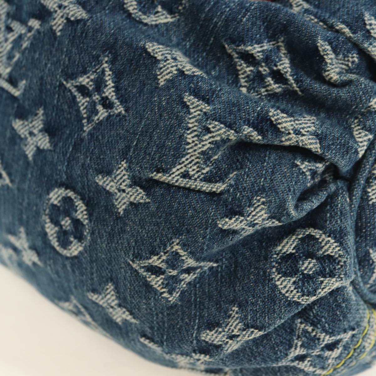 LOUIS VUITTON Monogram Denim Preity Hand Bag Blue M95020 LV Auth 181366SAM
