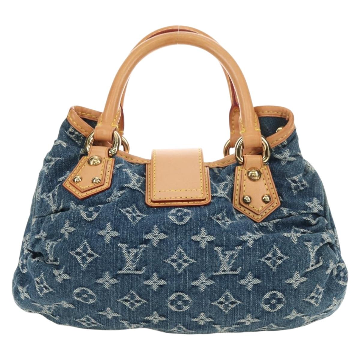 LOUIS VUITTON Monogram Denim Preity Hand Bag Blue M95020 LV Auth 181366SAM
